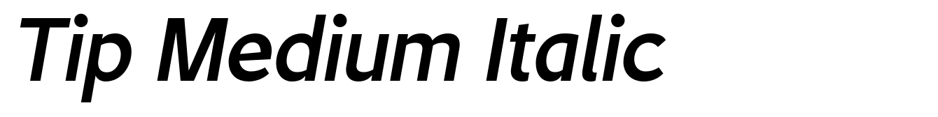 Tip Medium Italic